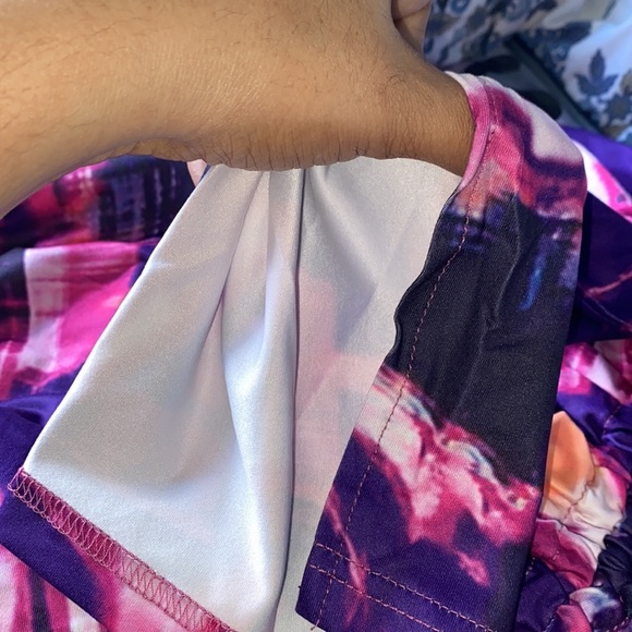 NEW INVENTORY 🔥Graphic Print Split Cuff Drawstring Front Bodycon Dress🔥 - Picture 7 of 7